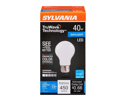 Sylvania A19 Frosted Bulb Daylight Led 40 W - 1.0 EA
