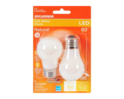 Sylvania Soft White Led 60 W A15 Frosted Bulbs - 2.0 EA