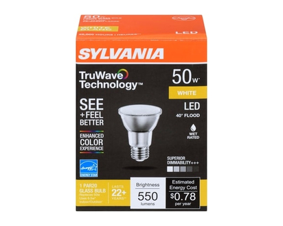 Sylvania White Led 50 W 40Â° Flood Par20 Glass Bulb - 1.0 EA