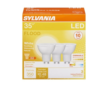 Sylvania Par16 Bulbs Flood White Led 35 W - 1.0 EA