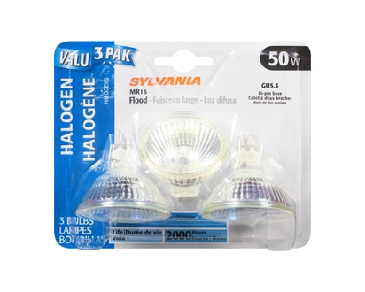 Sylvania 2000 Hour Halogen, 50W MR16 - 1.0 EA
