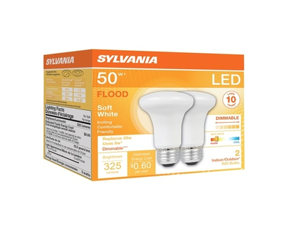 Sylvania LED Dimmer Light Bulb 5W R20, 10 Year - 1.0 EA