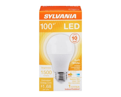 Sylvania LED Bulb, 14W A19 10 Year - 1.0 EA