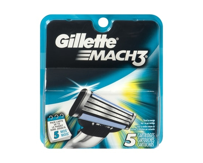 Gillette Razor for Men, 5 Blade Refills - 5.0 EA