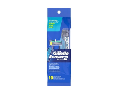 Gillette Customplus Sensor2 Plus Men'S Disposable Razors, 10 Ct - 10.0 EA