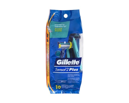 Gillette Sensor2 Plus Pivot Men's Disposable Razors - 10.0 EA