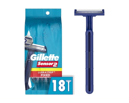 Gillette Good News Sensor2 Fixed Head Men's Disposable Razors, 18 Count - 18.0 EA