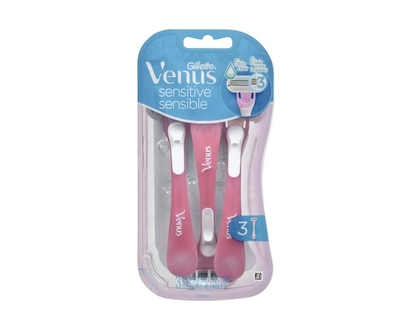 Gillette Sensitive Women's Disposable Razor, 3 Count - 3.0 EA