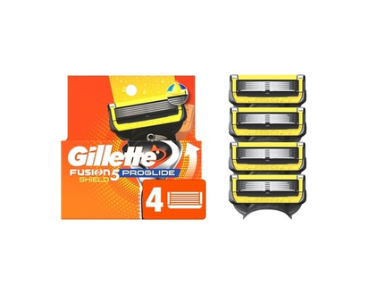 Gillette ProGlide Shield Razor Refills for Men, 4 Razor Blade Refills for FlexBall Razor Handle, 2x Lubrication, Precision Trimmer for Men - 4.0 EA