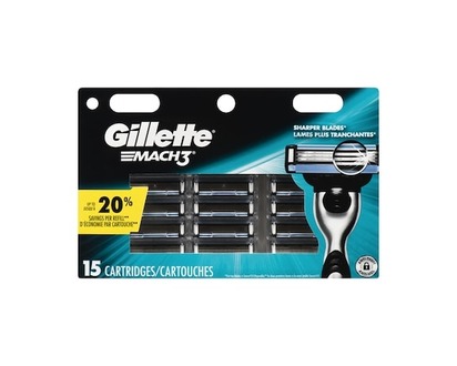 Gillette Mach3 Men'S Razor Blade Refills, 15 Count - 15.0 EA