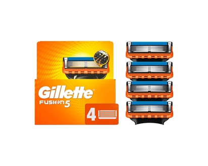 Gillette Razor Refills for Men, 4ct Razor Cartridges, Lubrication Strip, Precision Trimmer for Men, 5-Blade Razor Blades for Close Shave - 4.0 EA