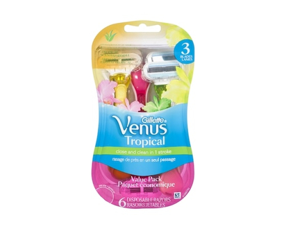 Gillette Venus Tropical Disposable Razors Value Pack, Pack of 6 - 6.0 EA
