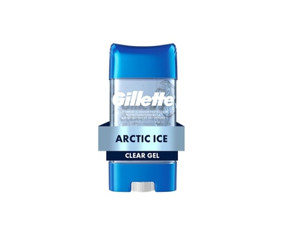 Gillette Antisudorifique hommes, gel transparent, Fraîcheur glaciale, protection 72h - 108.0 G