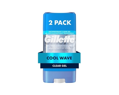 Gillette Antiperspirant Deodorant for Men, Clear Gel, Cool Wave - 216.0 G