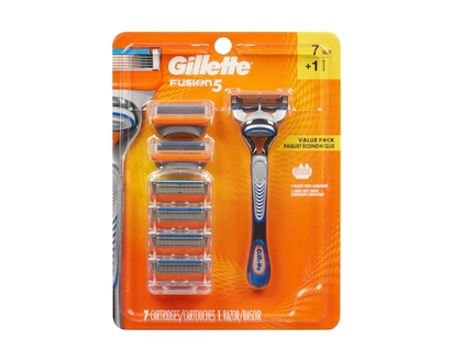 Gillette Rasoir pour hommes, manche de rasoir, 7 cartouches - 1.0 EA