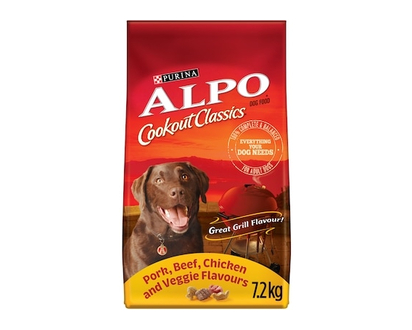Purina Alpo Cookout Classics Pork, Beef, Chicken & Veggie, Dry Dog Food - 7.2 KG