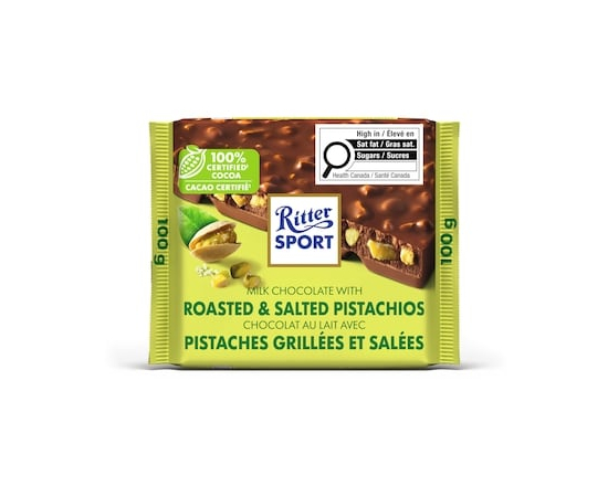 Milk Chocolate with Roasted & Salted Pistachios - 100.0 G