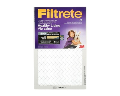3M Filtrate Ultra Allergen Reduction Air Furnace Filter, 16 X 25 Inch - 1.0 EA
