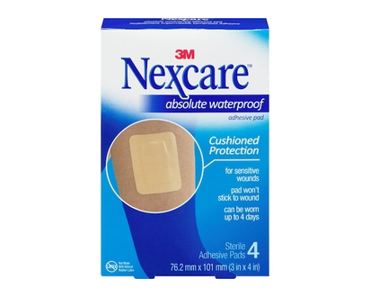 Pansement adhésif entièrement imperméable avec compresse Nexcare(MC), AWP-34-CA - 1 CHA