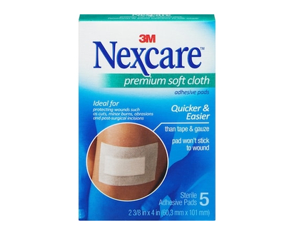Nexcare™ Premium Soft Cloth Adhesive Pads, H3564-CA - 5 EA