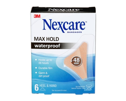 3M Max-Hold Heel Waterproof Bandages - 6.0 EA