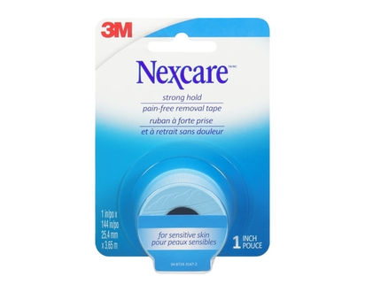 Nexcare™ Strong Hold, Pain Free, Gentle Removal Tape SST-1-CA, 1 in x 4 yd (25.4 mm x 3.7 m), 1/Pack - 1 EA
