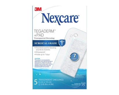 Nexcare™ Tegaderm™ + Pad, 5 pk - 5 EA