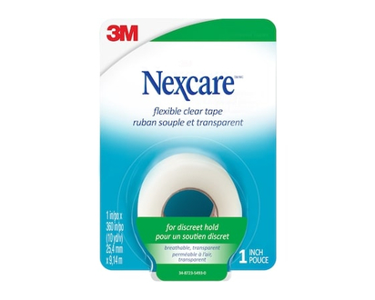 Nexcare™ Flexible Clear First Aid Tape, 1 in x 10 yds, 1 roll - 1 EA