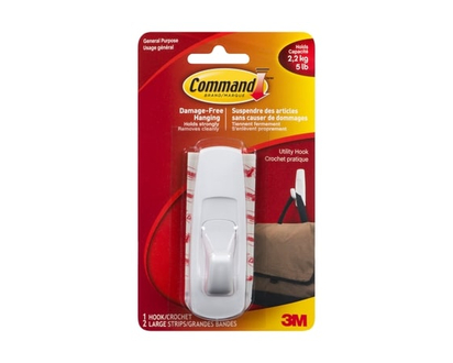 3M Utility Hook Large Strips - 1.0 EA