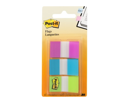 3M Flags, Purple, Beige, Green, 0.94 in x 1.7 in - 1.0 EA