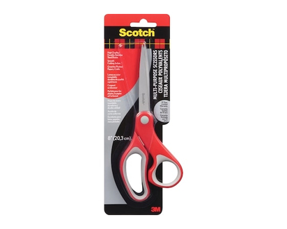 Scotch Multi-Purpose Scissors, 1428, Red, 20.3 Cm (8 In) - 1.0 EA