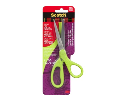 Scotch Ciseaux pour étudiants 1407S-MIX-ESF, 7 po (17,8 cm) - 1.0 EA
