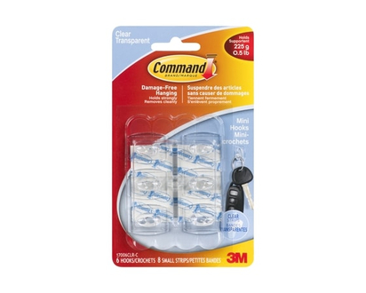 Mini Hooks Clear - 1.0 EA