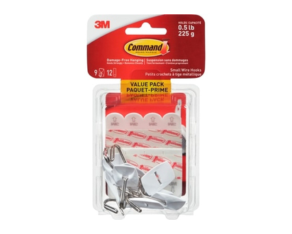 3M Command Brand Small Wire Hooks Value Pack - 1.0 EA