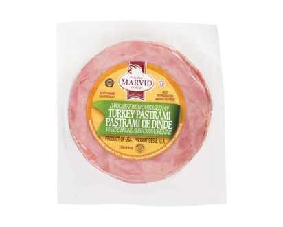 Marvid Poultry Kosher Turkey Pastrami - 125.0 G