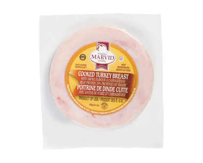 Marvid Poultry Kosher Smoked Turkey Breast - 125.0 G