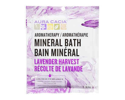 Aura Cacia Aromatherapy Mineral Bath Lavender Harvest - 70.9 G