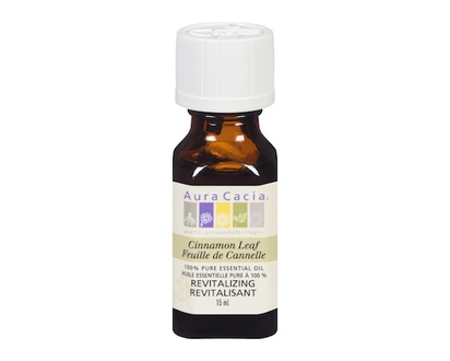 Aura Cacia 100% Pure Essential Oil Cinnamon Leaf - 15.0 ML