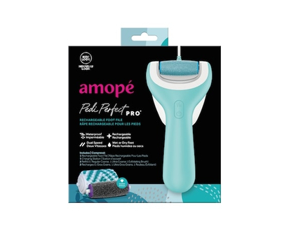 Amope® Pedi Perfect™ Pro Rechargeable Foot File - 1 EA