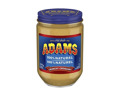 Adams 100% Natural Crunchy Peanut Butter - 500.0 G