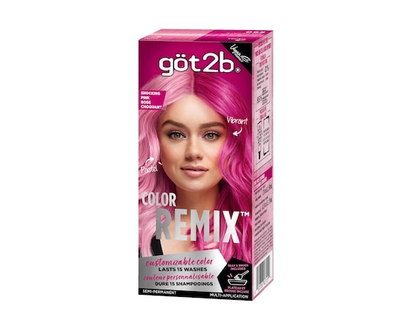 got2b Color RemixTM, Customizable Semi-Permanent Hair Color, Shocking Pink - 1 EA