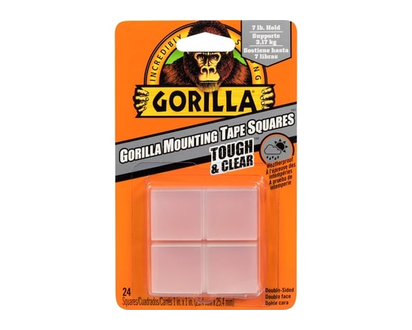 Gorilla Clear Mounting Tape Squares - 1.0 EA