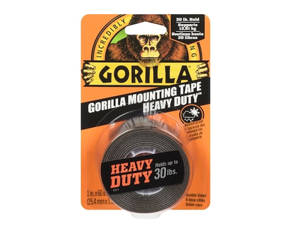 Gorilla Black Mounting Tape - Heavy Duty - 1.0 EA