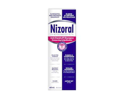 Nizoral Ketoconazole 2 Percent Anti-dandruff and Itchy Scalp Shampoo - 60 ML
