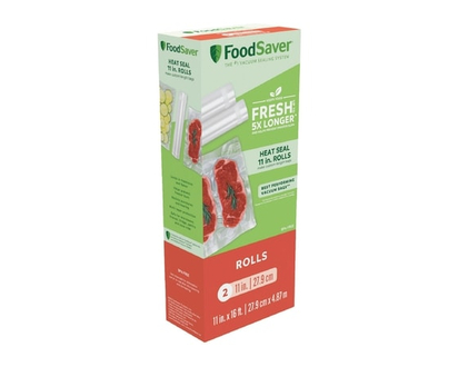 Food Saver 11" x 16' Vacuum Seal Rolls, 2 Pack - 1.0 EA