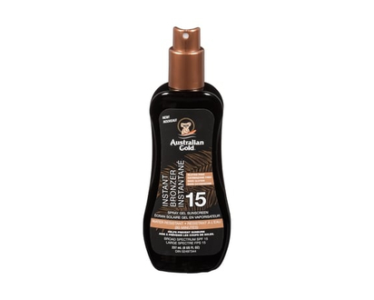Australian Gold Spray Gel Sunscreen Instant Bronzer Spf 15 - 237.0 ML
