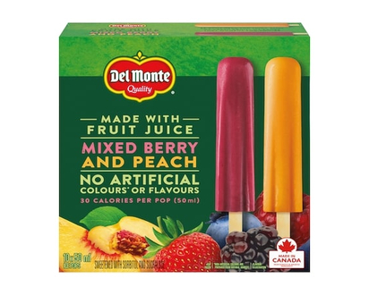 Del Monte Mixed Berry & Peach Ice Pops - 50.0 ML