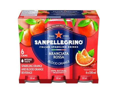 SanPellegrino Boisson pétillante aux fruits italienne Aranciata Rossa - 330.0 ML