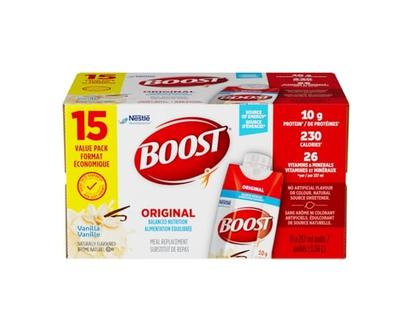 Nestle Health Science Substitut repas liquide BOOST Vanille, 15 un. - 237.0 ML