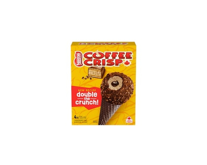 Nestlé Coffee Crisp Cones, Coffee Flavoured Frozen Dessert - 540.0 ML